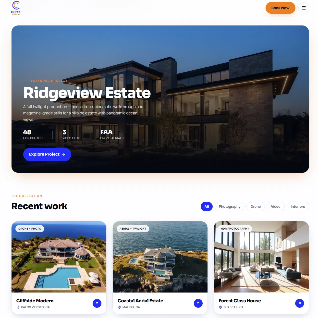 Crown Collective Real Estate Website — screen 2
