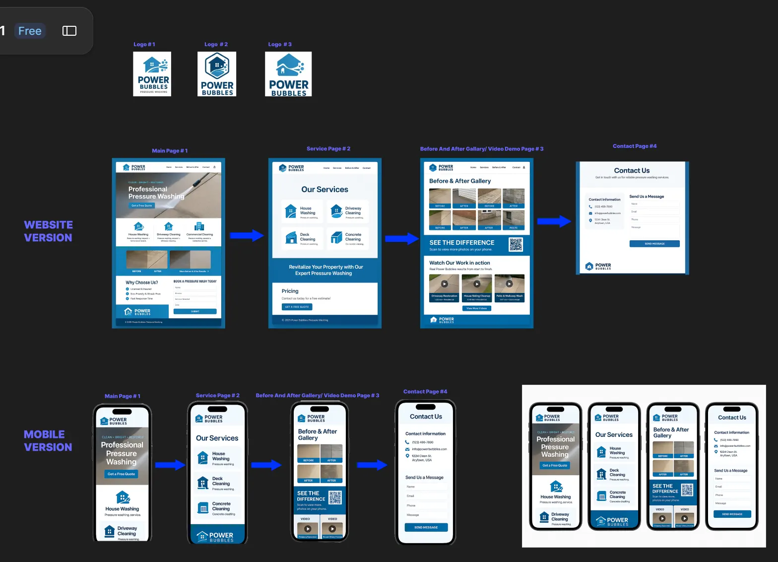 Power Bubbles Cleaning Website — screen 10